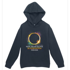 Bloomington Indiana Total Solar Eclipse April 8 2024 Urban Pullover Hoodie