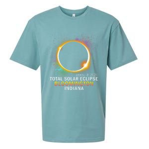 Bloomington Indiana Total Solar Eclipse April 8 2024 Sueded Cloud Jersey T-Shirt