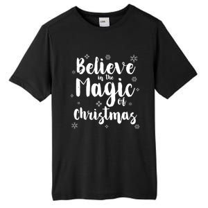 Believe In The Magic Of Christmas Gift Tall Fusion ChromaSoft Performance T-Shirt