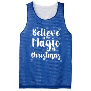 Believe In The Magic Of Christmas Gift Mesh Reversible Basketball Jersey Tank