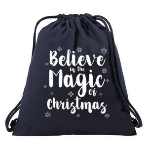 Believe In The Magic Of Christmas Gift Drawstring Bag