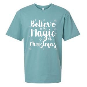 Believe In The Magic Of Christmas Gift Sueded Cloud Jersey T-Shirt