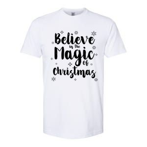 Believe In The Magic Of Christmas Gift Softstyle CVC T-Shirt