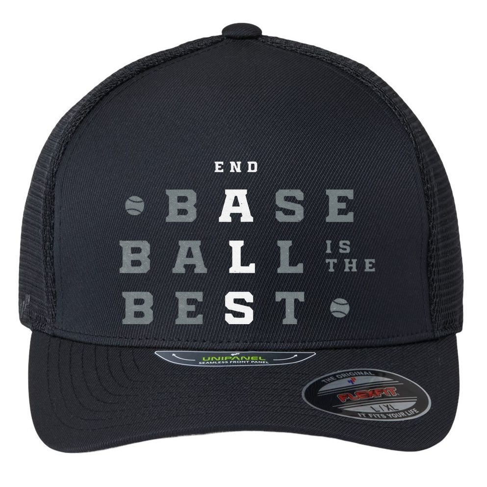 Baseball Is The Best End Als Flexfit Unipanel Trucker Cap