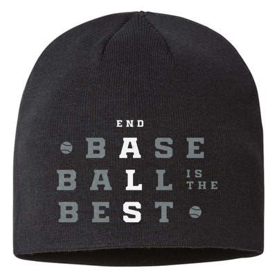 Baseball Is The Best End Als Sustainable Beanie