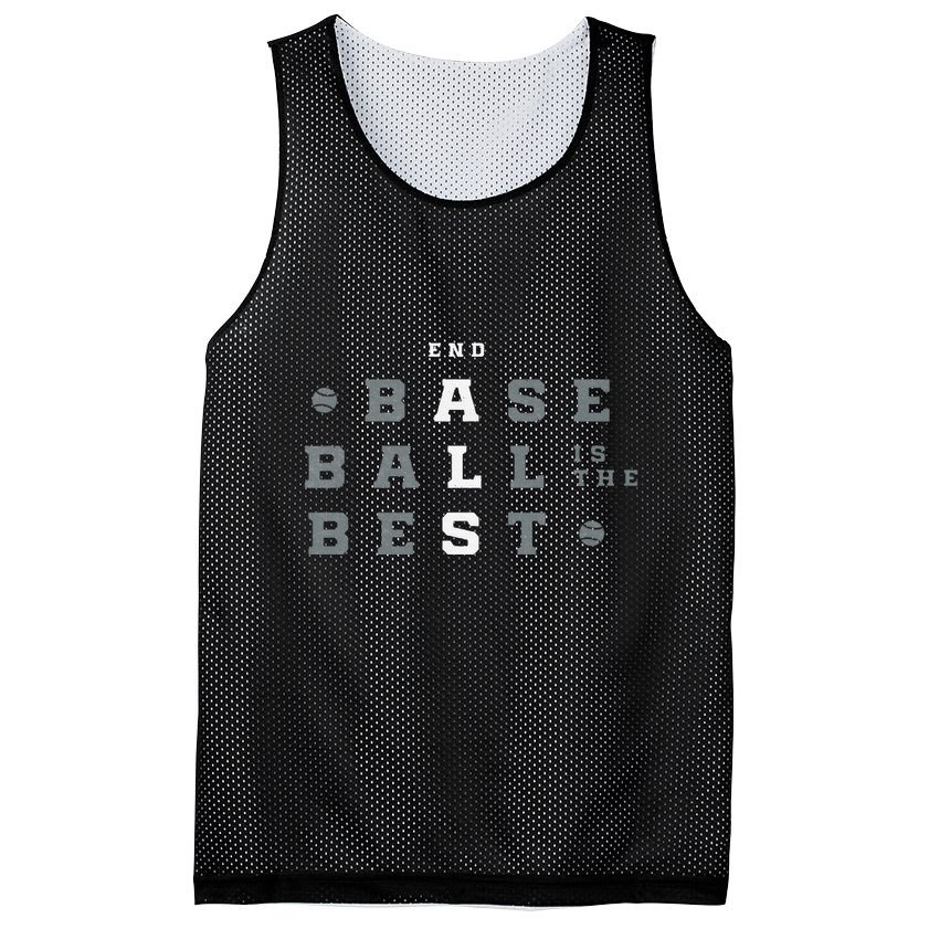 Baseball Is The Best End Als Mesh Reversible Basketball Jersey Tank