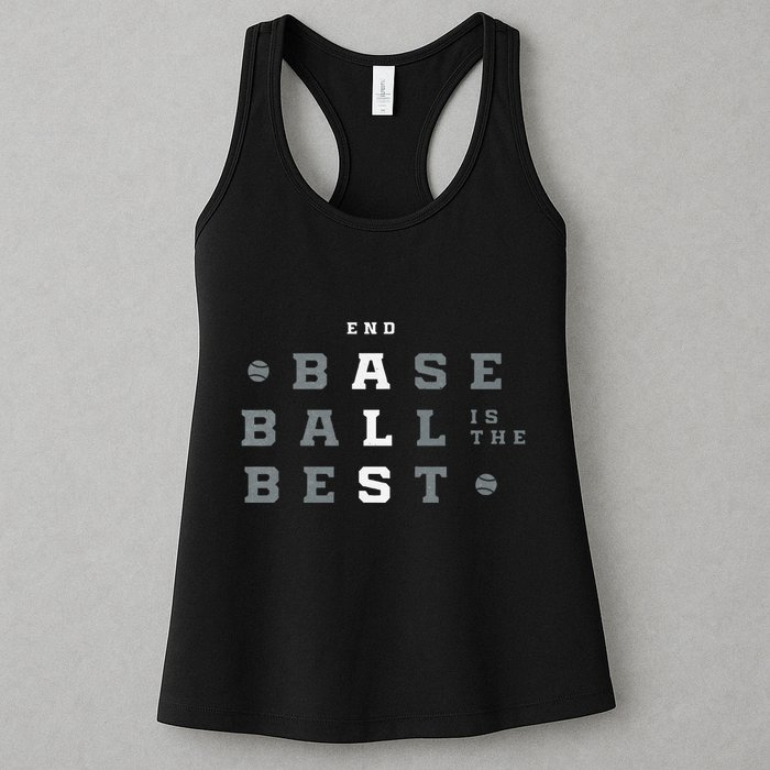 Baseball Is The Best End Als Womens Tank Top