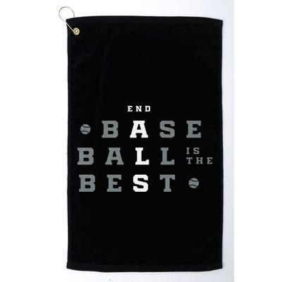Baseball Is The Best End Als Golf Towel