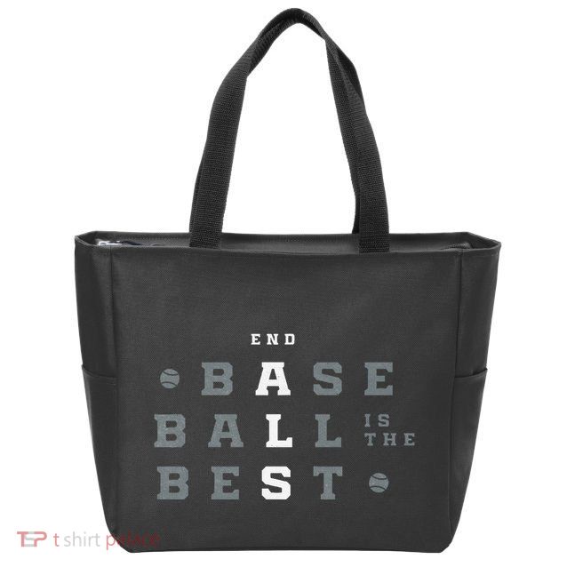 Baseball Is The Best End Als Zip Tote Bag