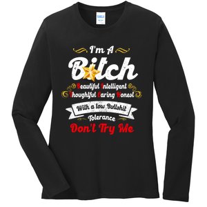 Beautiful Intelligent Thoughtful Caring Honest Ladies Long Sleeve Shirt