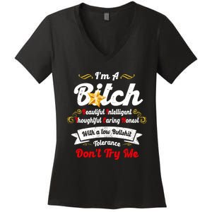 Beautiful Intelligent Thoughtful Caring Honest Women's V-Neck T-Shirt