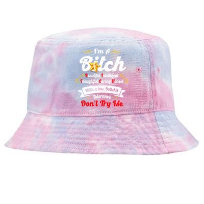 Beautiful Intelligent Thoughtful Caring Honest Tie-Dyed Bucket Hat