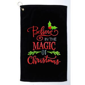 Believe In The Magic Of Christmas Gift Platinum Collection Golf Towel