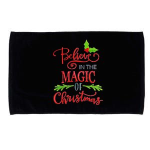 Believe In The Magic Of Christmas Gift Microfiber Hand Towel