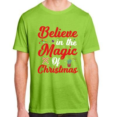 Believe In The Magic Of Christmas Xmas Holiday Gift Ideas Cute Gift Adult ChromaSoft Performance T-Shirt