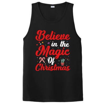 Believe In The Magic Of Christmas Xmas Holiday Gift Ideas Cute Gift PosiCharge Competitor Tank