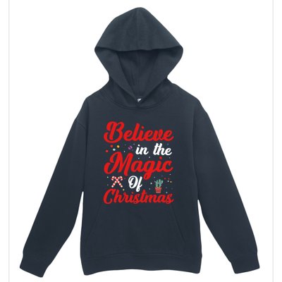 Believe In The Magic Of Christmas Xmas Holiday Gift Ideas Cute Gift Urban Pullover Hoodie