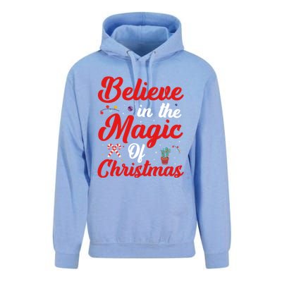 Believe In The Magic Of Christmas Xmas Holiday Gift Ideas Cute Gift Unisex Surf Hoodie