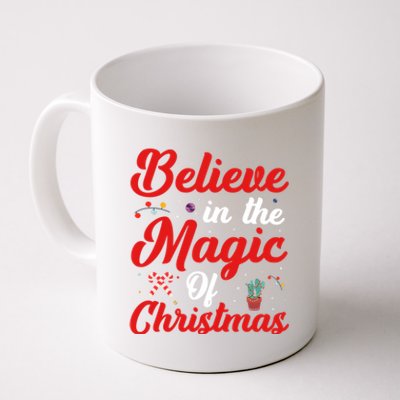 Believe In The Magic Of Christmas Xmas Holiday Gift Ideas Cute Gift Coffee Mug