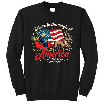 Believe In The Magic Of America Make Christmas Great Again Sweatshirt