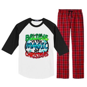 Believe In The Magic Of Christmas Raglan Sleeve Pajama Set