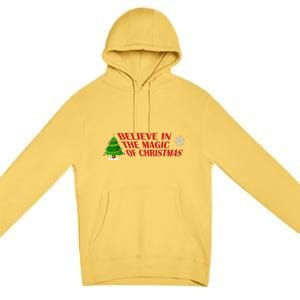 Believe In The Magic Of Christmas Gift Premium Pullover Hoodie