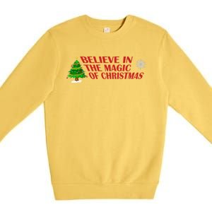 Believe In The Magic Of Christmas Gift Premium Crewneck Sweatshirt