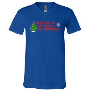 Believe In The Magic Of Christmas Gift V-Neck T-Shirt