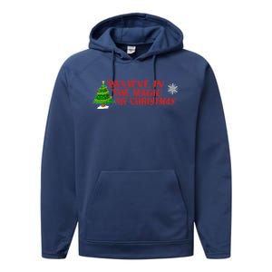 Believe In The Magic Of Christmas Gift Performance Fleece Hoodie