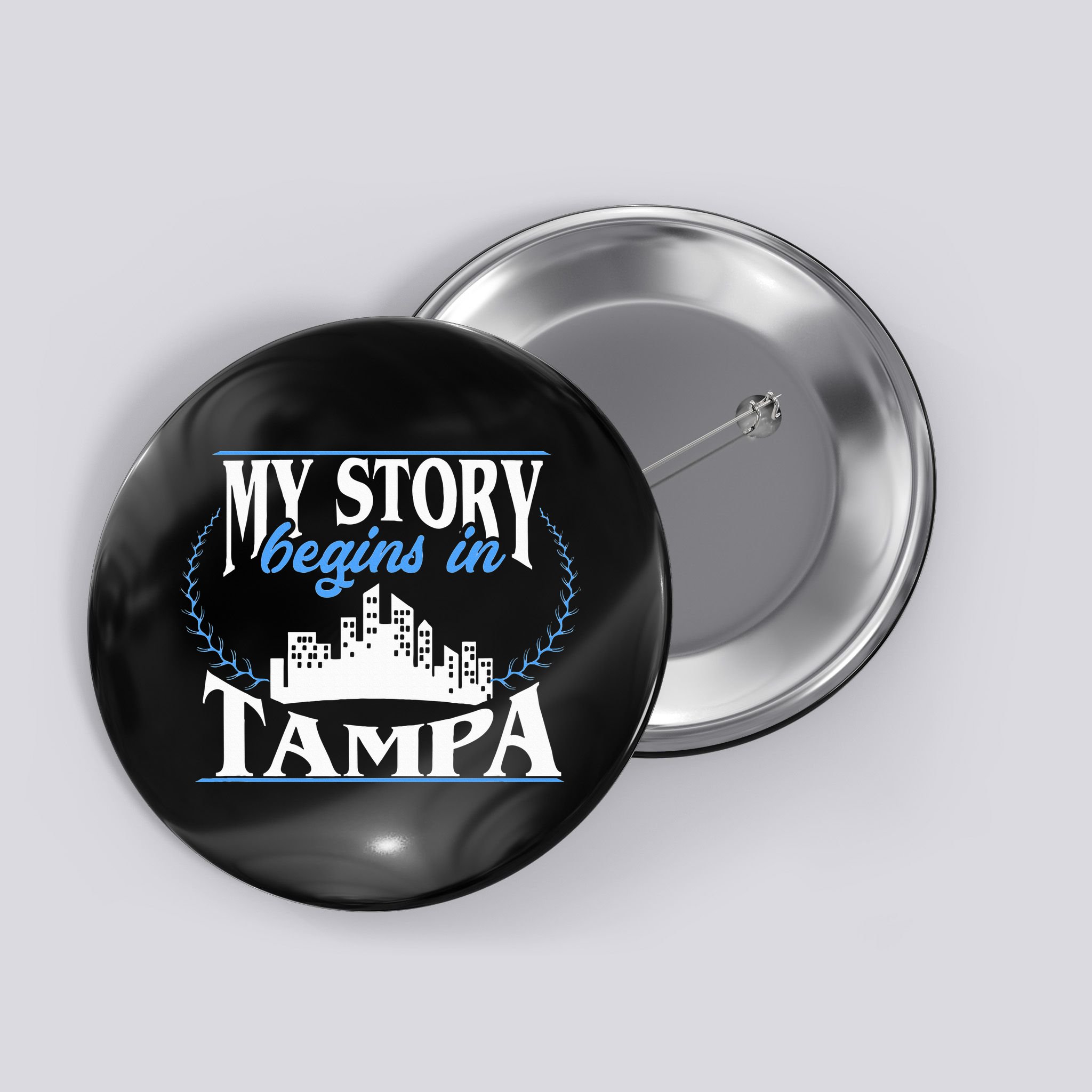 Born In Tampa Button