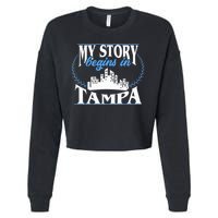 Born In Tampa Cropped Pullover Crew