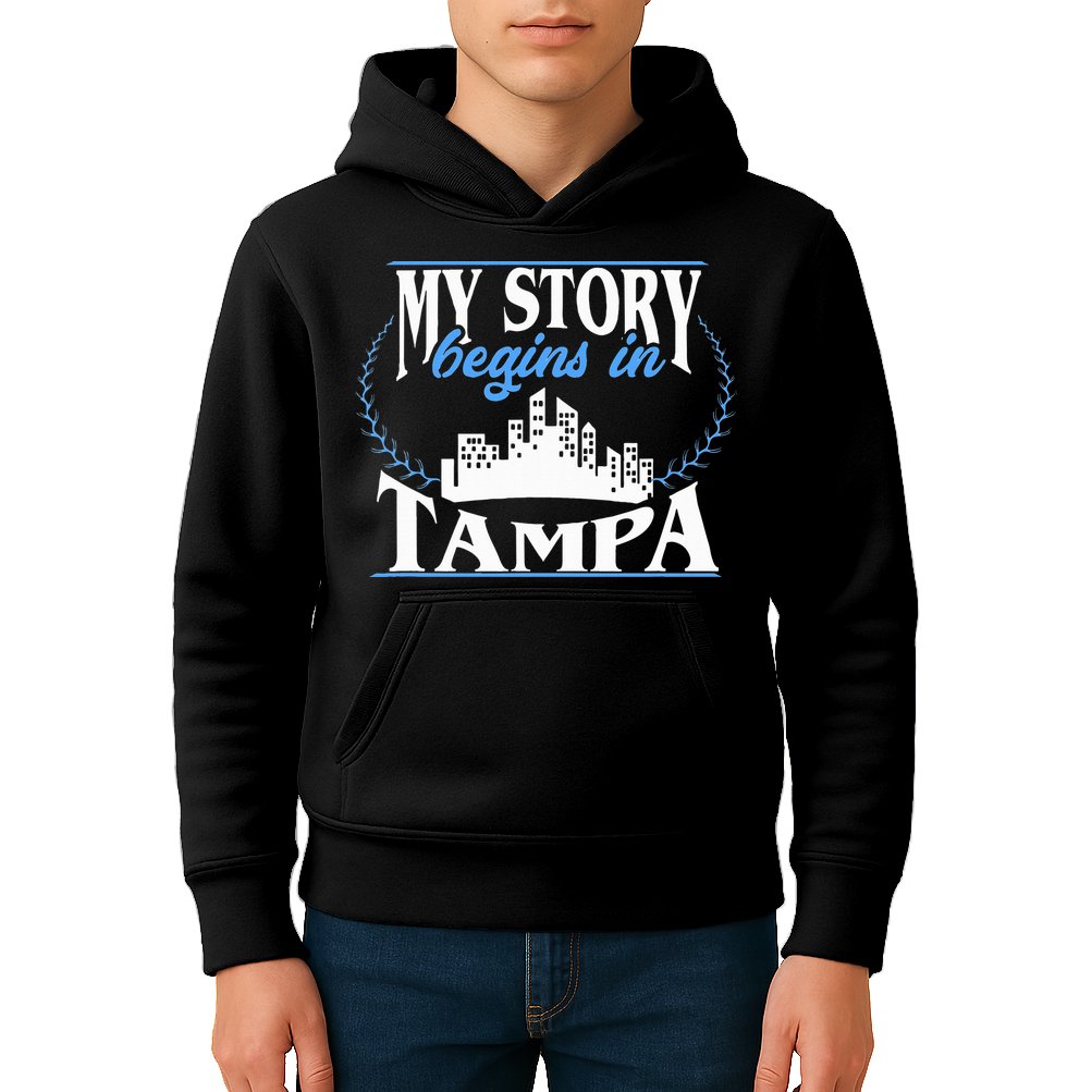 Born In Tampa Kids Hoodie