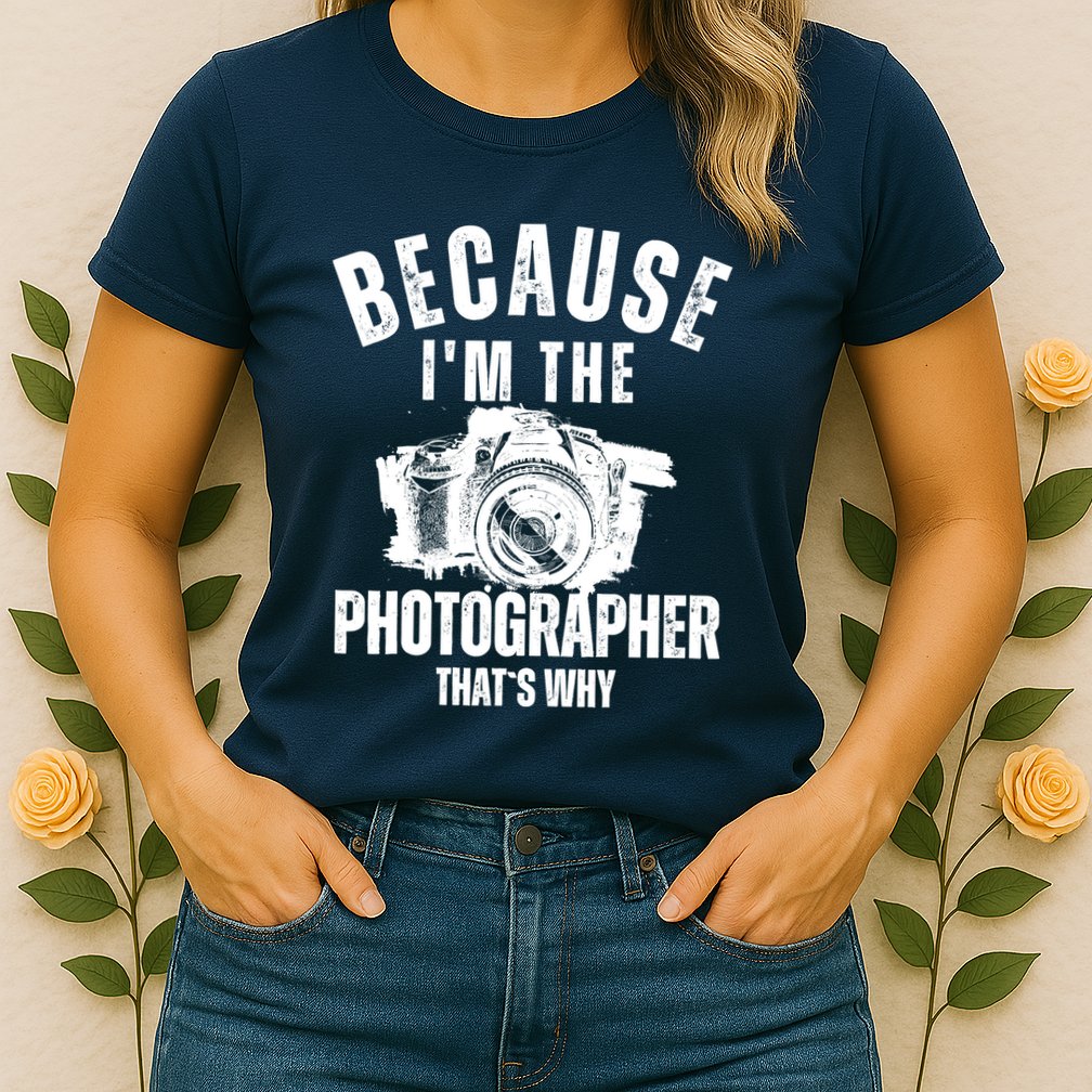 Because IM The Photographer ThatS Why Photography Funny Womens T-Shirt