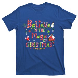 Believe In The Magic Of Christmas Santa Snow Candy Cane Great Gift T-Shirt