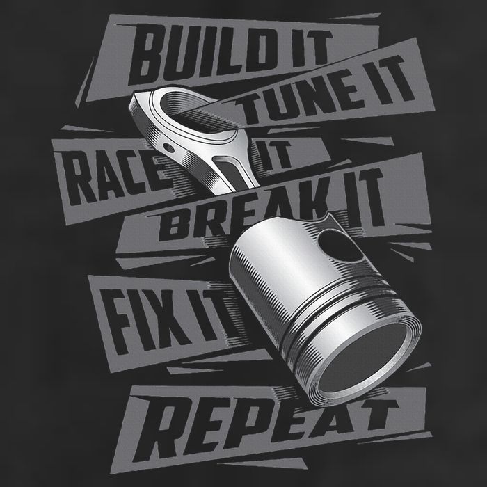 Build It Tune It Race It Repeat Car Enthusiast Trucker Hat