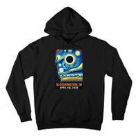 Bloomington Indiana Total Solar Eclipse 2024 Starry Night Tall Hoodie