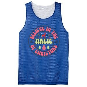 Believe In The Magic Of Christmas Cute Gift Mesh Reversible Basketball Jersey Tank