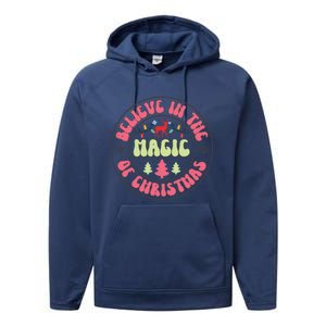 Believe In The Magic Of Christmas Cute Gift Performance Fleece Hoodie