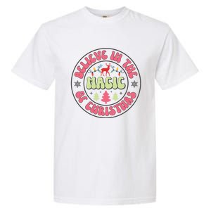 Believe In The Magic Of Christmas Cute Gift Garment-Dyed Heavyweight T-Shirt