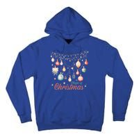 Believe In The Magic Of Christmas Vintage Lights Ornats Gift Tall Hoodie