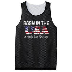 Born In The Usa A Really Long Time Ago Real Patriotic Mesh Reversible Basketball Jersey Tank