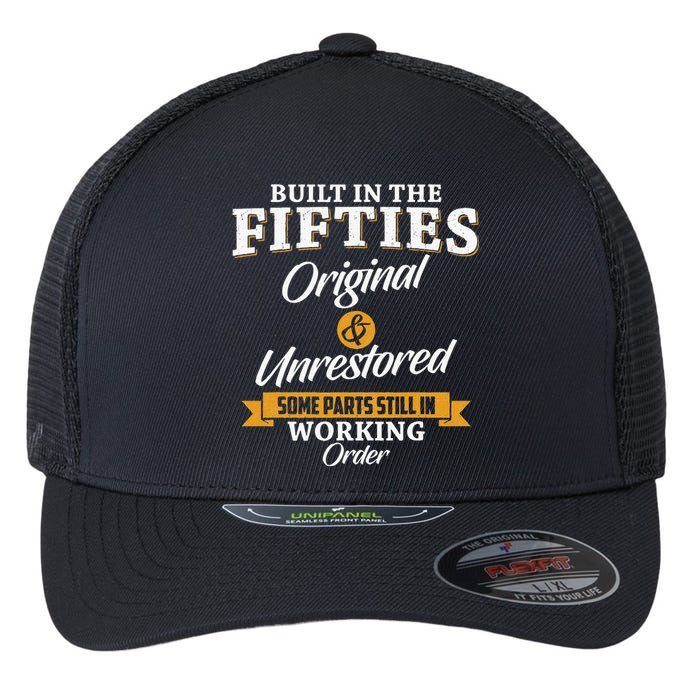 Built In The Fifties Built In The 50s Birthday Flexfit Unipanel Trucker Cap