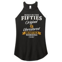 Built In The Fifties Built In The 50s Birthday Women’s Perfect Tri Rocker Tank