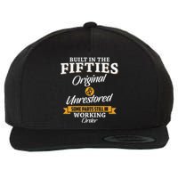 Built In The Fifties Built In The 50s Birthday Wool Snapback Cap