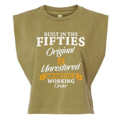 Built In The Fifties Built In The 50s Birthday Garment-Dyed Women's Muscle Tee