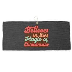 Believe In The Magic Of Christmas Large Microfiber Waffle Golf Towel