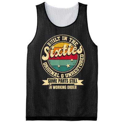 Built In The sixties Original Unrestored 60th Birthday  Mesh Reversible Basketball Jersey Tank