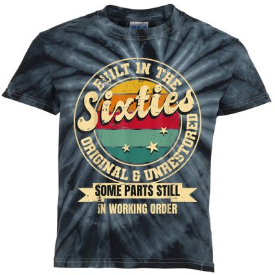 Built In The sixties Original Unrestored 60th Birthday  Kids Tie-Dye T-Shirt