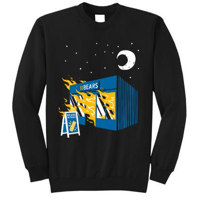 Bears In Trees Bakery On Fire Tall Sweatshirt