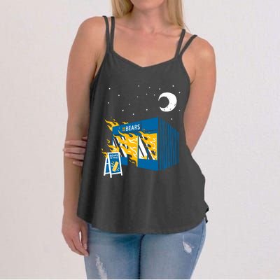 Bears In Trees Bakery On Fire Women's Strappy Tank